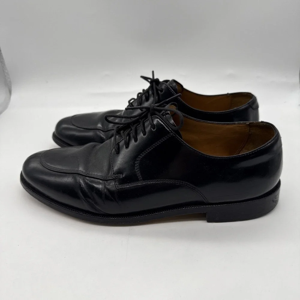Cole Haan Calhoun Split Toe Black Leather‎ Dress Shoe C07603 Mens Sz 9.5M